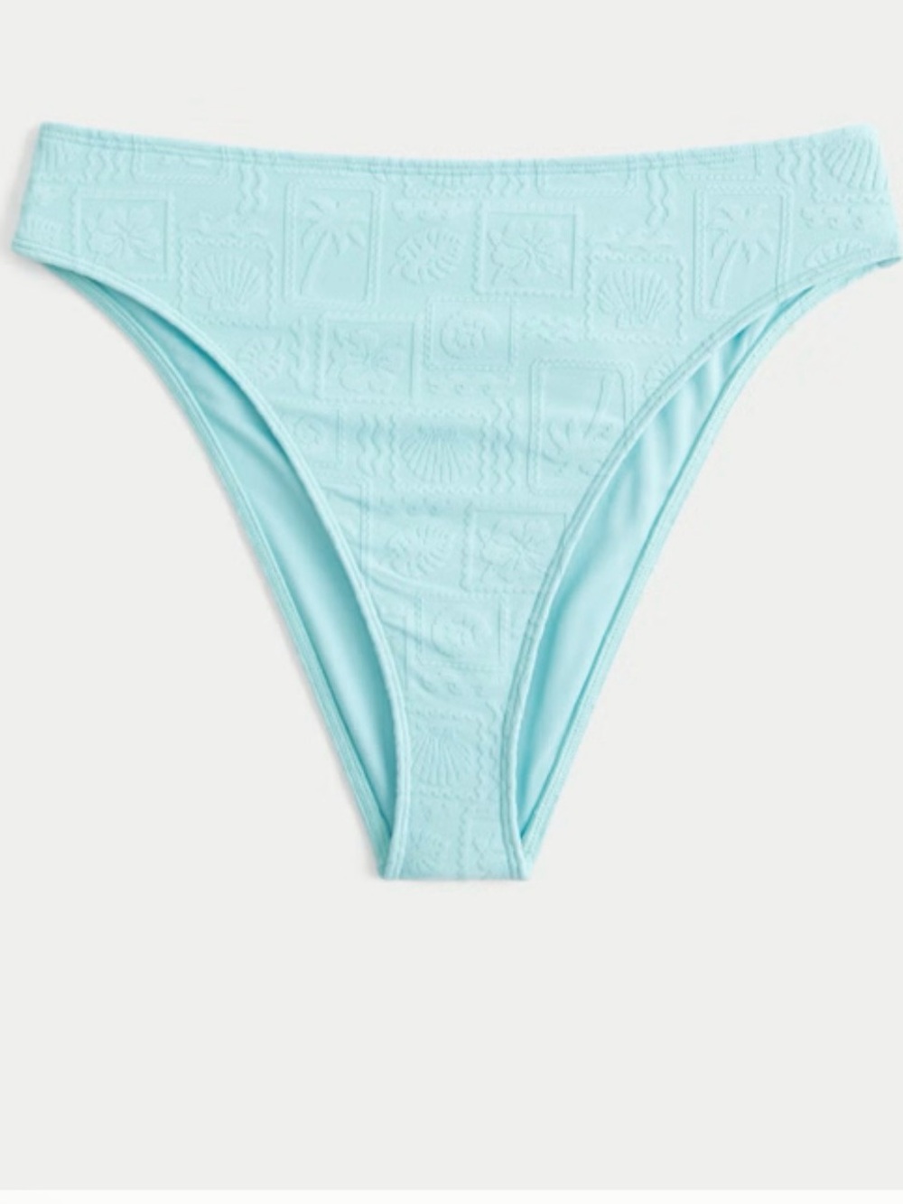 Hollister Sky Blue Textured Bikini Bottom